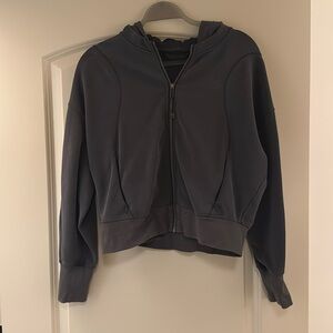 Lululemon Softstreme Full Zip Hoodies | Grey, Size 6